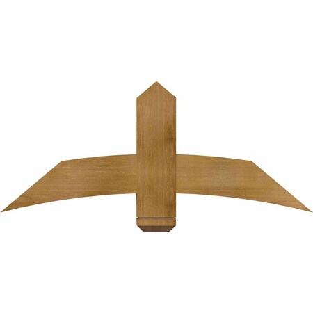 Ekena Millwork Bellingham Rough Sawn Timber Gable Bracket, Western Red Cedar, 48"W x 20"H x 4"D x 6"F, 10/12 Pitch GBW048X20X0406BEL00RWR